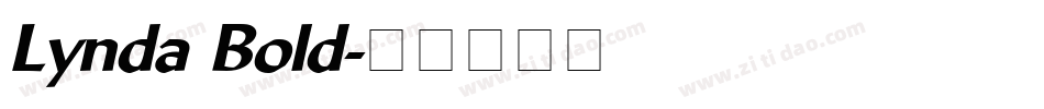Lynda Bold字体转换